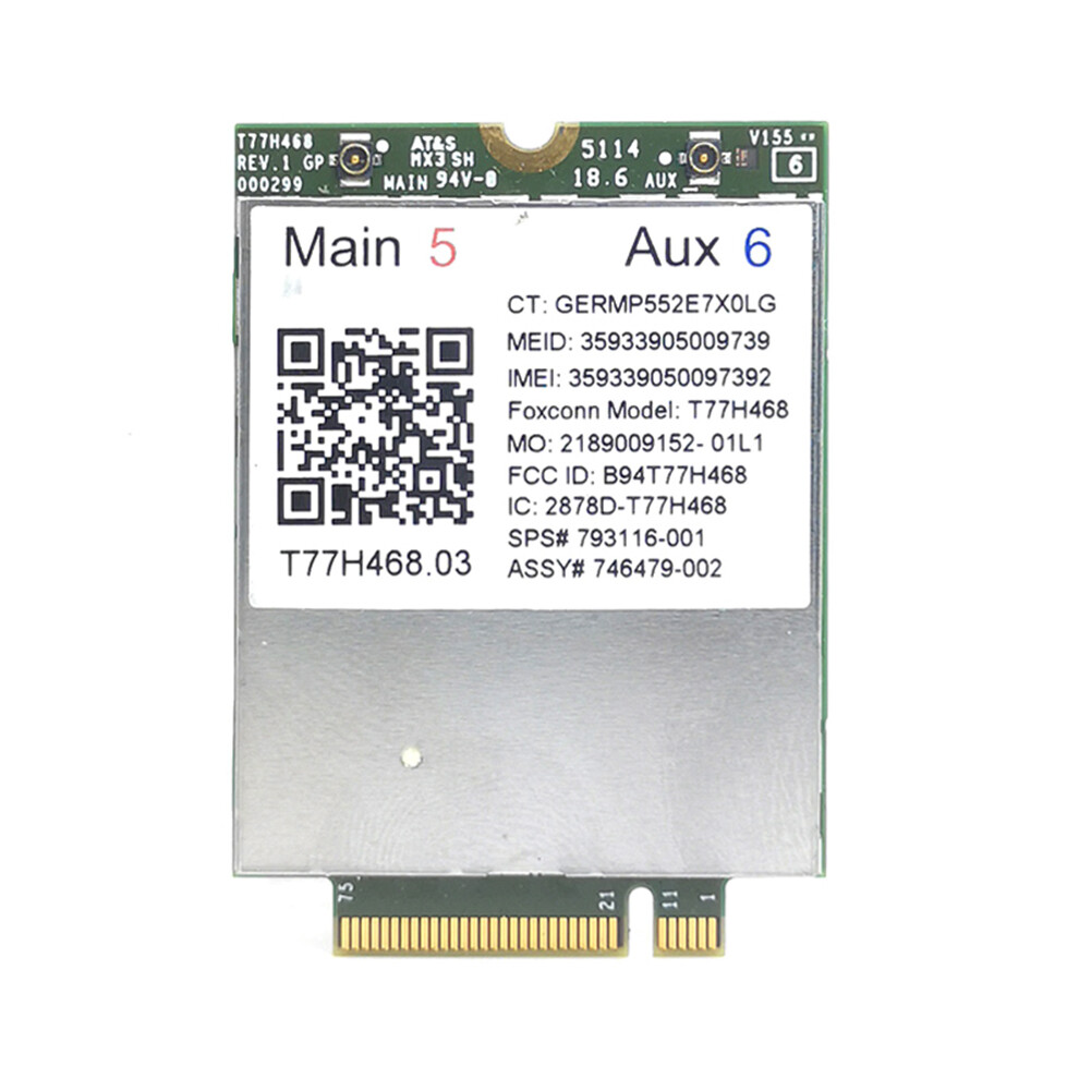 4G Module Lt4211 T77h468 Gobi5000 Lte/Ev-Do/Hspa+Wwan Card 4853896852552