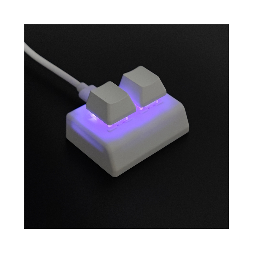 Photos - Keyboard 2 Keys Macro Programming RGB Mini Red Switch,White