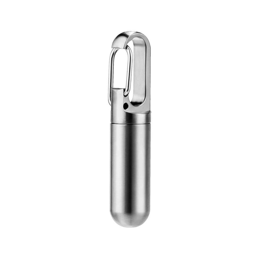 Small Pocket Pill Box Keychain, Waterproof Case Travel Pill Container