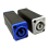 LED PowerCon AC Coupler Adapter Extender Connector Blue to White 4