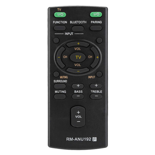 RM-ANU192 Bluetooth Speaker Remote Control for Sound Bar