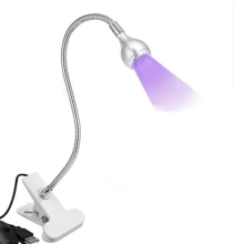 UV LED Nagellamp voor Nagels met Bevestigingsclip Draaibaar Licht, Zilver