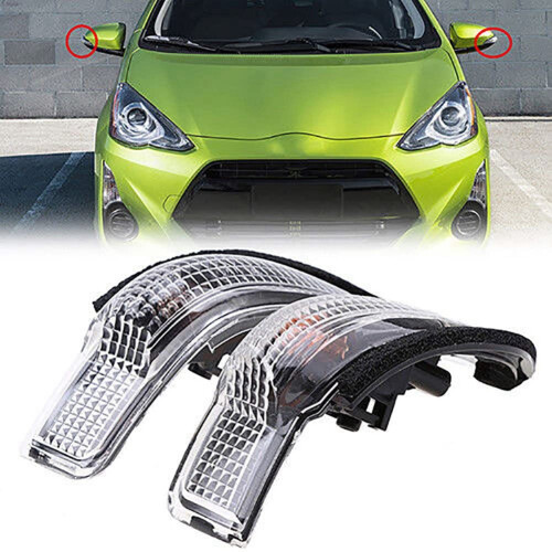 2PCS Rear Mirror Turn Signal Light for Yaris 2
