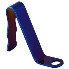 Motorcycle Helmet Hook, Fixed Base of Colorful Titanium Alloy