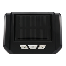 Relógio digital solar para carro para decoração de peças de carro pessoal ao ar livre B