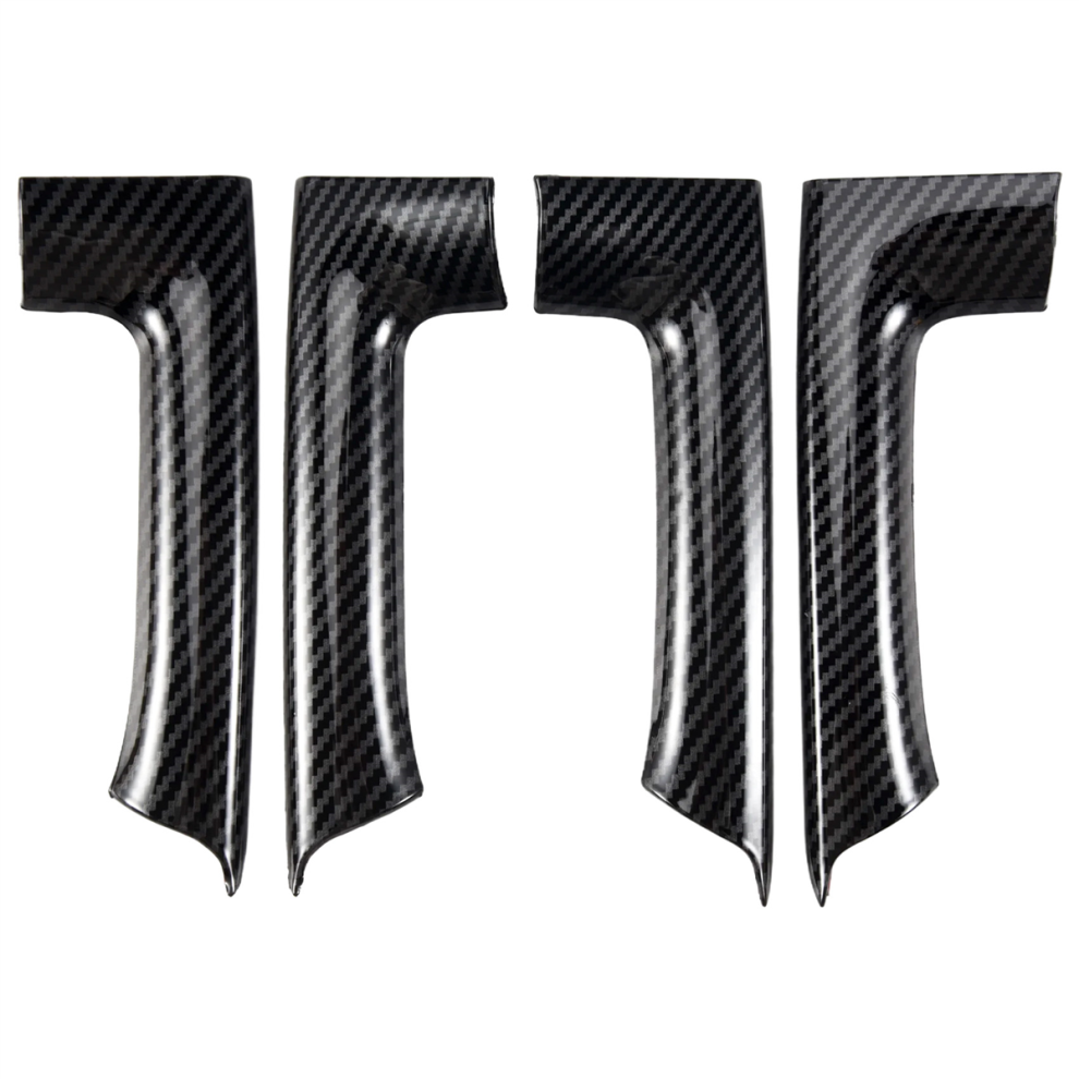4Pcs Car Stickers Abs Carbon Fiber Interior Door Armrest Decoration Grain 4853896861110