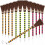 Halloween Witch Broom Pencil Πολύχρωμα στυλό σκούπας μάγισσας (12 τεμάχια) 1