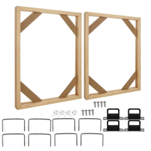 2 Conjunto DIY Kit Moldura de Tela de Madeira Maciça, 16X20 Polegadas para Pinturas a Óleo