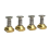 4 τμχ M8 Hydrofoil Mounting Brass T-Nuts Αξεσουάρ Surfing Χρυσό 1
