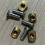 4 τμχ M8 Hydrofoil Mounting Brass T-Nuts Αξεσουάρ Surfing Χρυσό 4