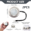 12V DC 2W Range Hood Lights with EL Socket Male 2