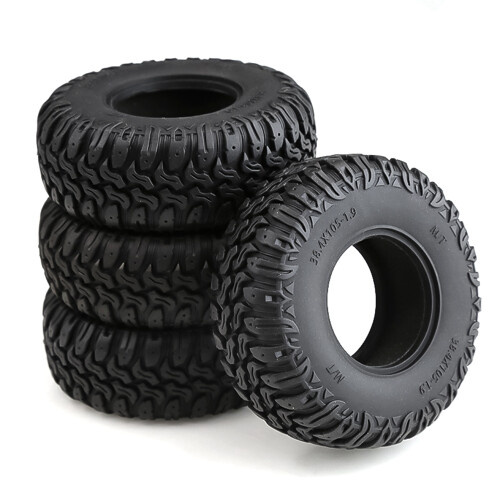 4PCS 105MM 1,9 Ελαστικά ελαστικών Τροχών για 1/10 RC Crawler 2