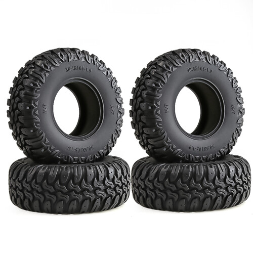 4PCS 105MM 1,9 Ελαστικά ελαστικών Τροχών για 1/10 RC Crawler