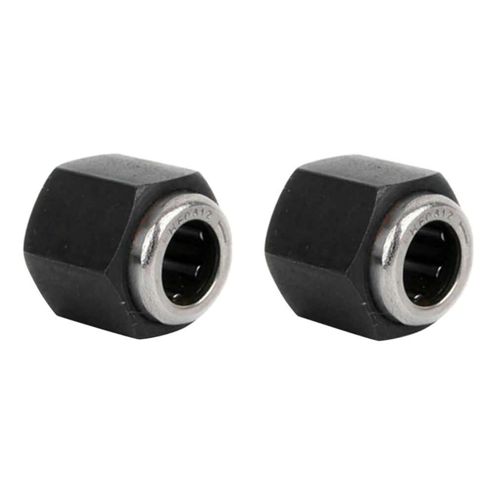 2Pcs R025 12Mm One Way Bearing Hex Nut For 1/8 1/10 Rc Model Car Black 4853896872734
