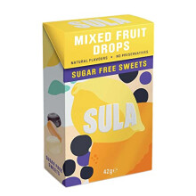 Sula Mixed Fruit Drops, Sugar Free Boiled Sweets with Natural Flavour, 42 g (Pack of 14)
