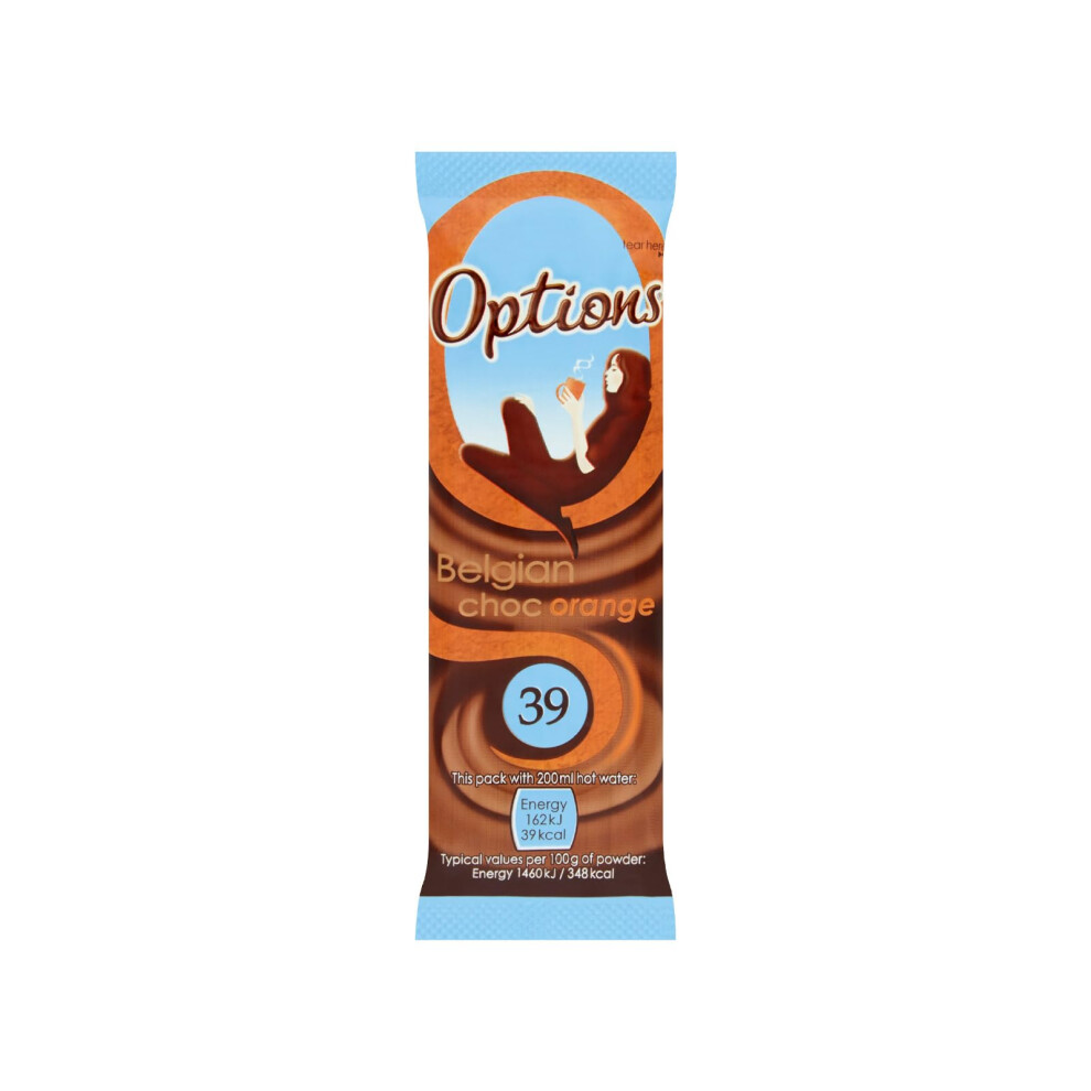 Options Belgian Chocolate Orange Sachet (Pack Of 30)