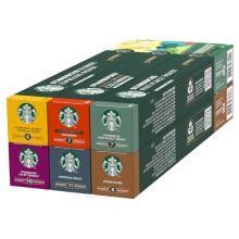 STARBUCKS Discovery Variety Pack by Nespresso, All Roast Types Coffee Capsules 6 x 10 (60 Capsules)