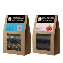 HANFANGLING White Peach Oolong Tea and Strawberry Black Tea, Natural Loose Leaf Tea,The Choice for Enjoying a Beautiful Life,Tea Lover's Gift (White