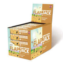 Brynmor Flapjack Caramel Fudge 20 x 80g | Gluten Free | Wheat Free | Source of Fibre