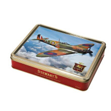 Stewarts Wwii Battle of Britain Veteran Spitfire Shortbread Biscuit Tin 400 g