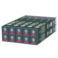 STARBUCKS Decaf Espresso Roast by Nespresso, Dark Roast, Coffee Capsules 10 x 10 (100 Capsules)