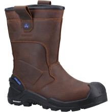(Brown, 12 (Adults')) Amblers Safety 983C Leather Brown Safety Boots