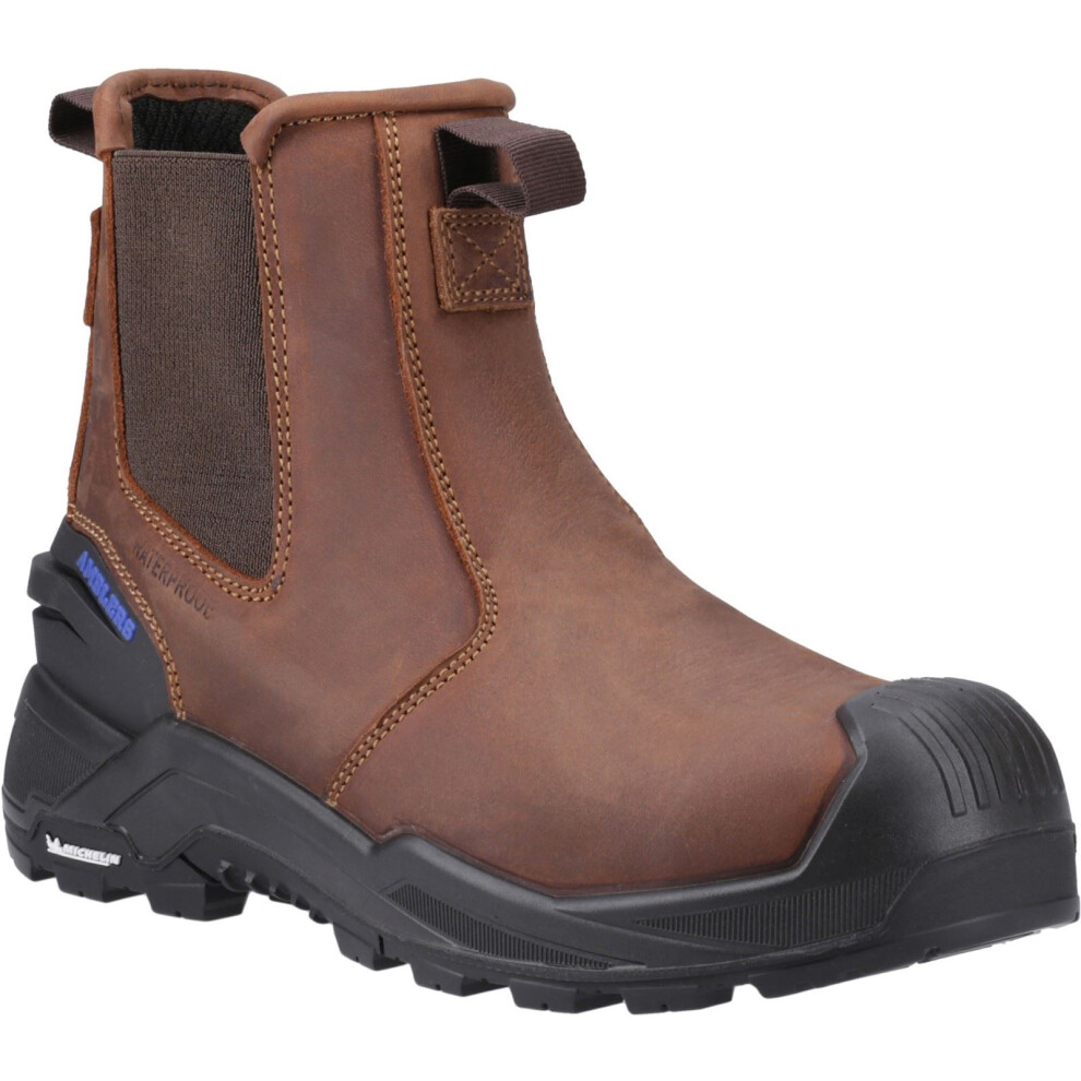 (Brown, 6.5 (Adults')) Amblers Safety 982C Leather Brown Safety Boots 5038601079038