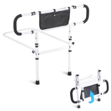 Vevor KZDSCBSSYSSDGIU0MV0 Elderly Adults 180 deg Foldable Bed Rails for Seniors 450 lbs