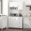 Homcom HOMCOM Freestanding Kitchen Cupboard Storage Unit  Drawers Handles Shelf 1