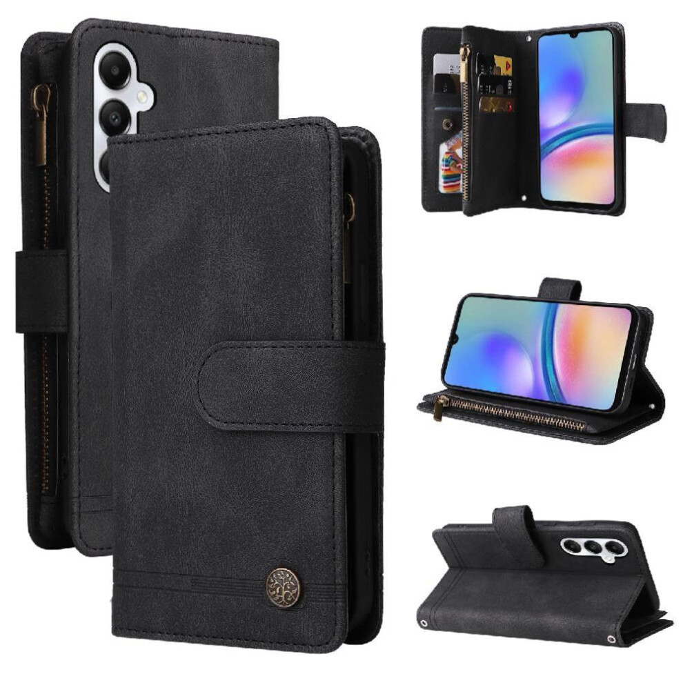 (Black) Flip Case For Samsung Galaxy A05s Wallet Black 764549354177
