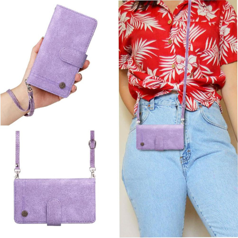 (Purple) Flip Case For Samsung Galaxy A05s Wallet Purple 764549354153