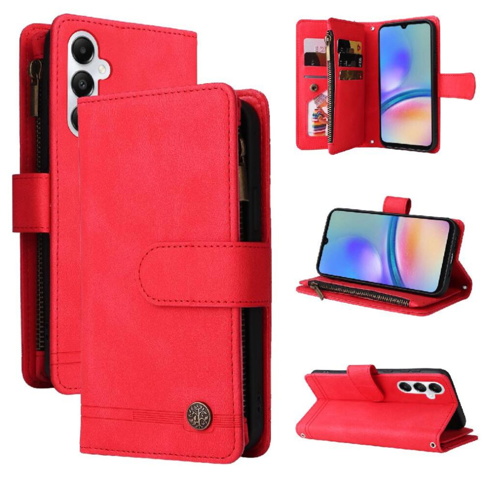 (Red) Flip Case For Samsung Galaxy A05s Wallet Red 764549354146