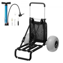 Vevor STTCXLHJ12INOSARTV0 29.9 x 15.4 in. 165 lbs Loading Capacity Beach Dolly with Big Wheels for Sand