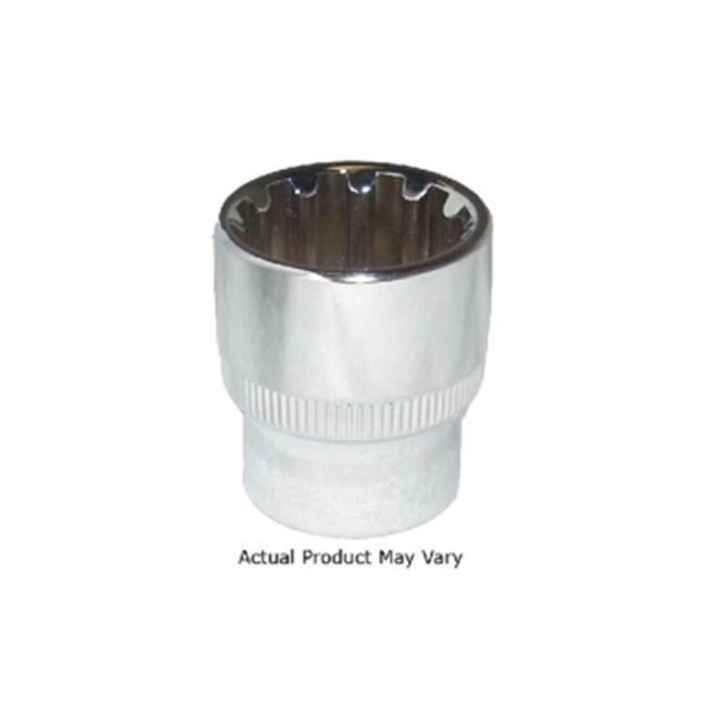 Keen 0.37 In. Drive Chrome Spline Socket - 0.81 In.