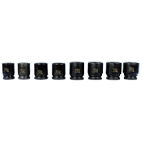 Keen 8 Piece 0.75 in. Drive 6 Point Standard Impact Socket Set
