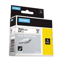 Dymo DYM Rhino Heat Shrink Tubes Industrial Label Tape Cassette  .75 in. x 5 ft  White