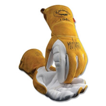 IG Kontour Kevlar Welding Glove, Pearl & Gold - Small