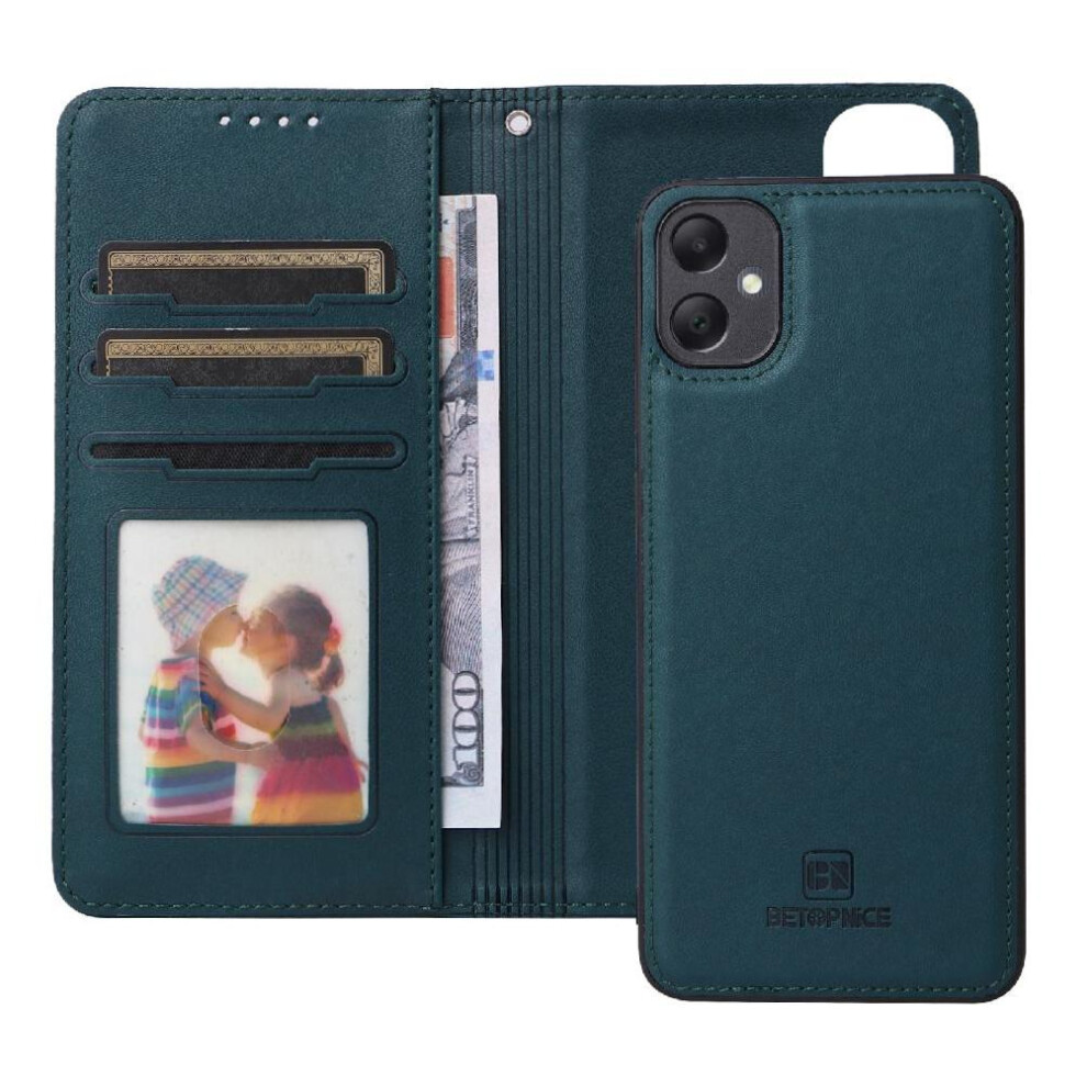 (Blue) Samsung Galaxy A05 Rfid Blocking Flip Wallet Case Blue 764549354832