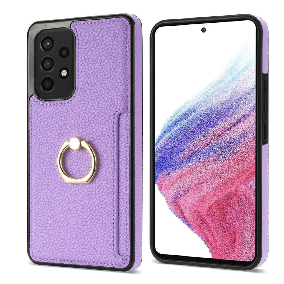 (Purple) Samsung Galaxy A52s 5G Case With Kickstand Purple 764549356713