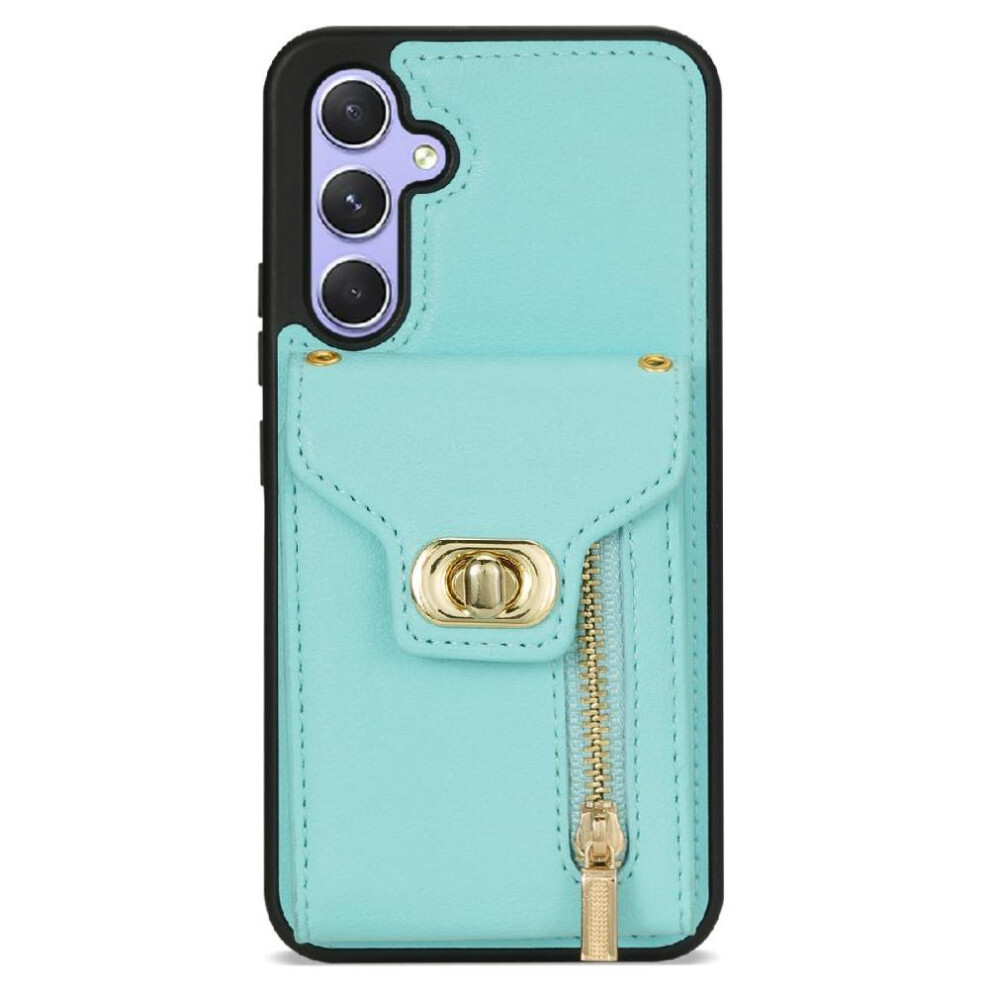 (Green) Magnetic Wallet Case For Samsung Galaxy S24 Green 764549357499