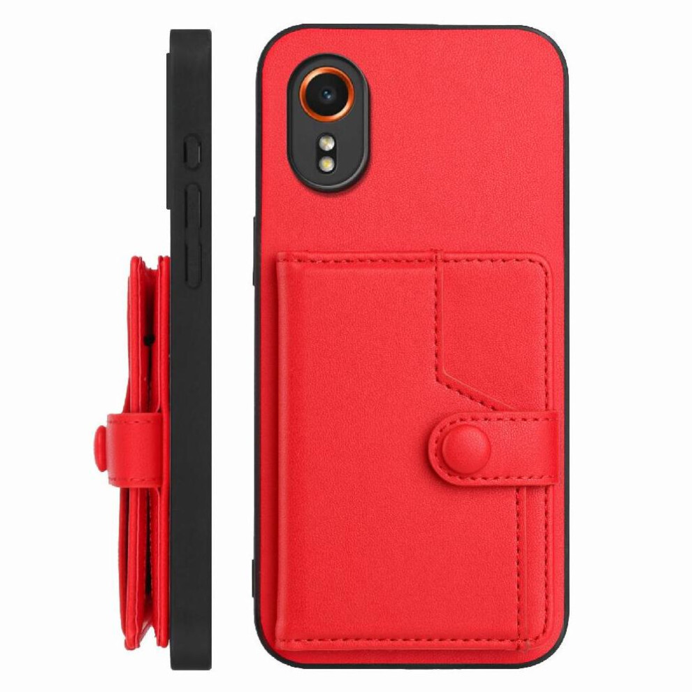 (Red) Samsung Galaxy Xcover 7 Case With Kickstand Red 764549357611
