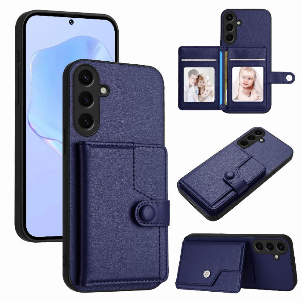 (Blue) Samsung Galaxy S24 Plus Case Kickstand Function Blue 764549357680