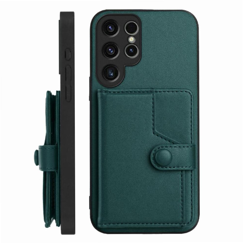 (Green) Samsung Galaxy S23 Ultra Case With Kickstand Green 764549357833