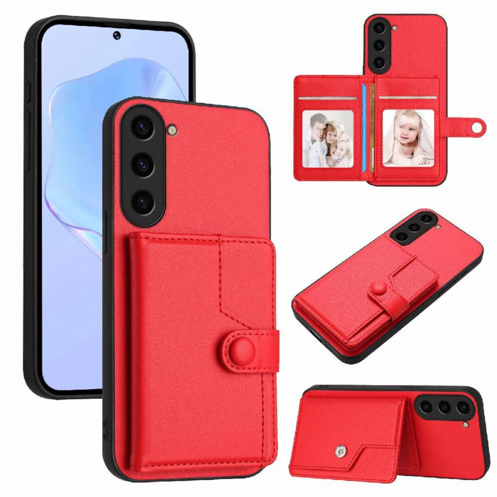 (Red) Samsung Galaxy S23 Case With 5G & Kickstand Red 764549357970