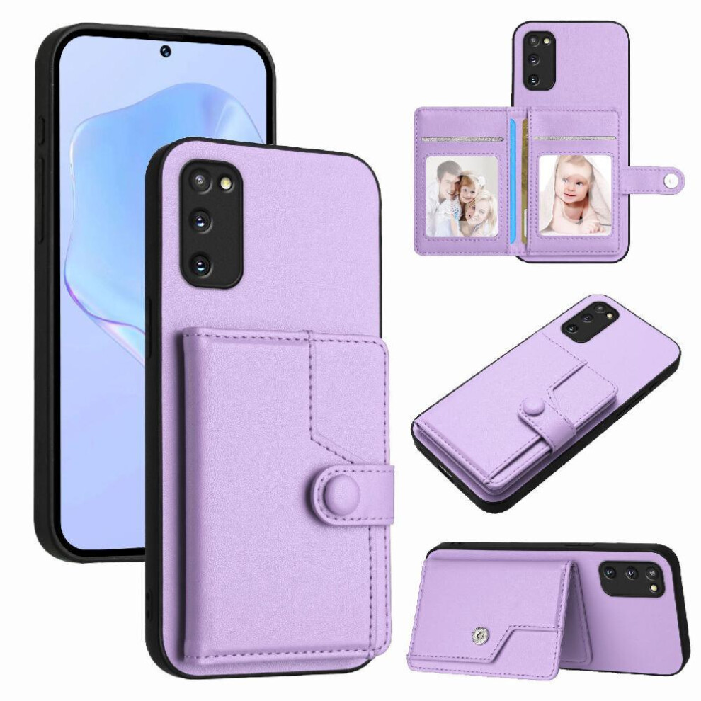 (Purple) Samsung Galaxy S20 Fe Case With Kickstand Purple 764549358120