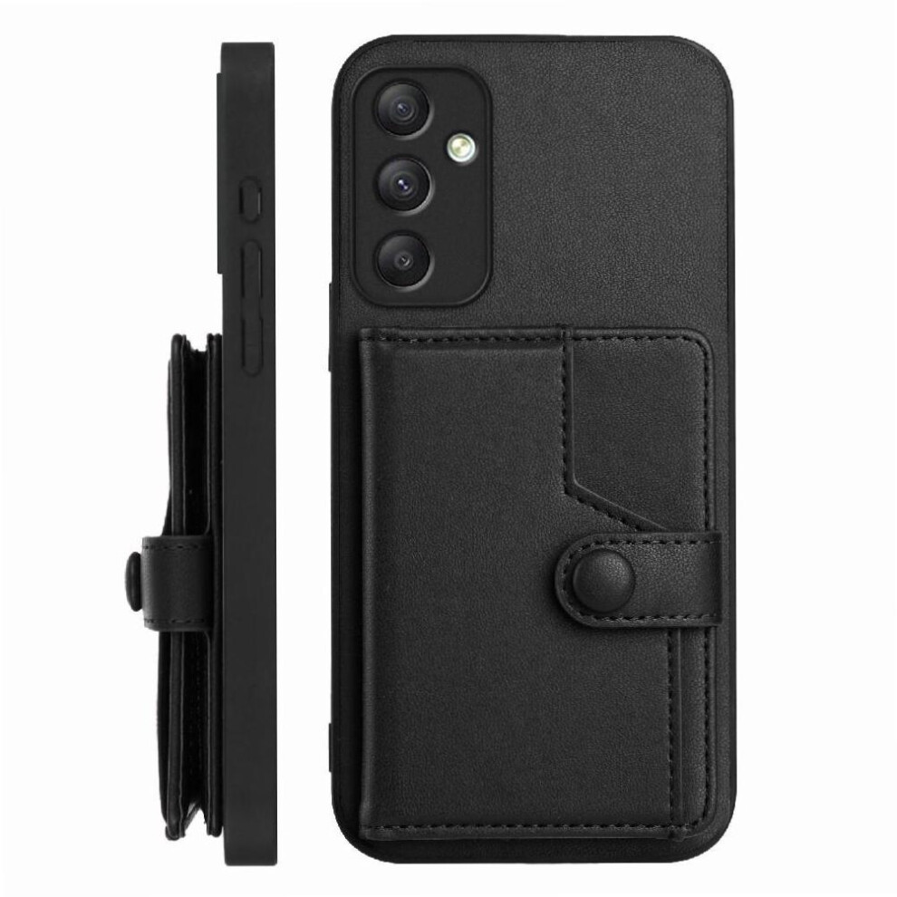 (Black) Samsung Galaxy A34 Protective Case With Kickstand Black 764549358564