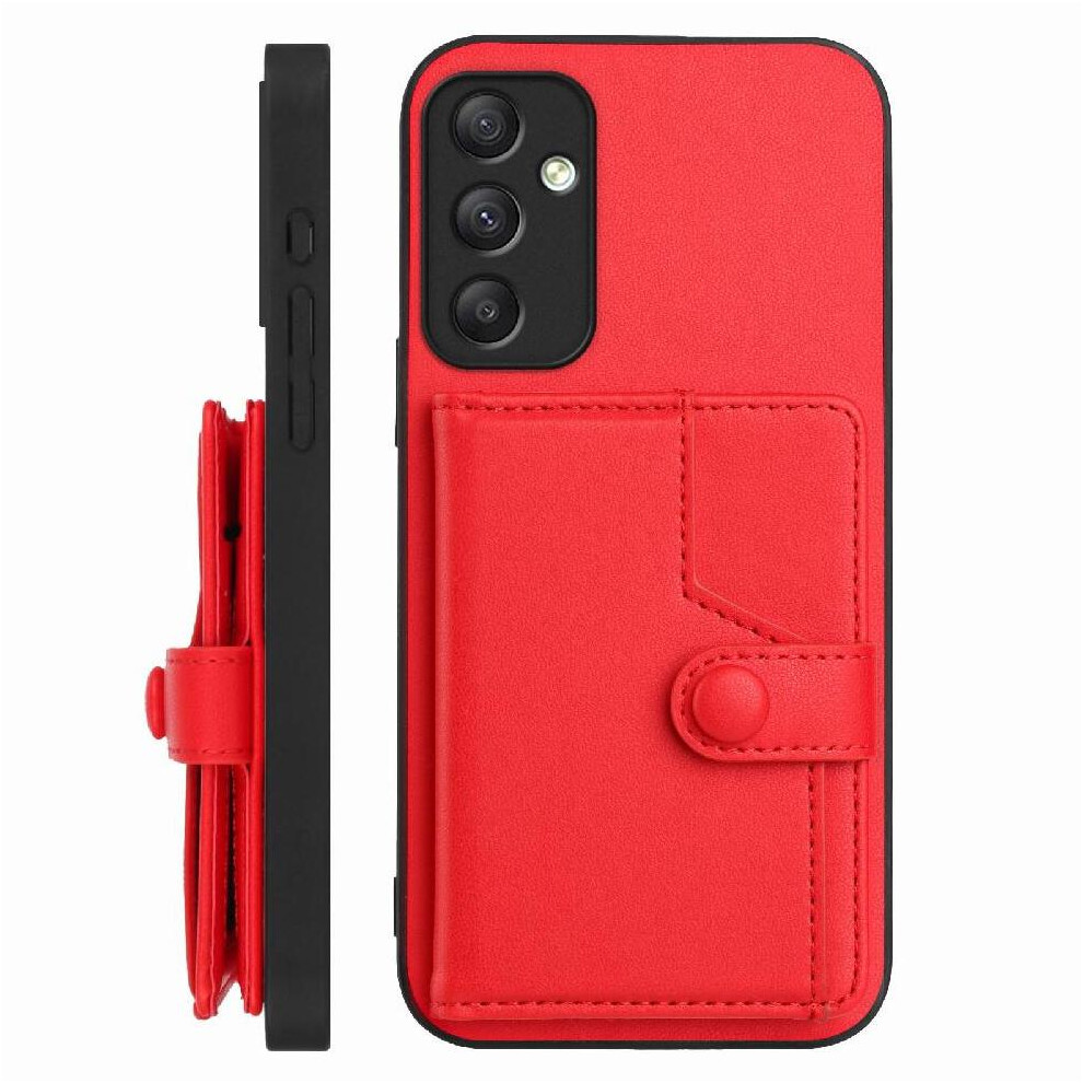 (Red) Samsung Galaxy A34 Protective Case With Kickstand Red 764549358571