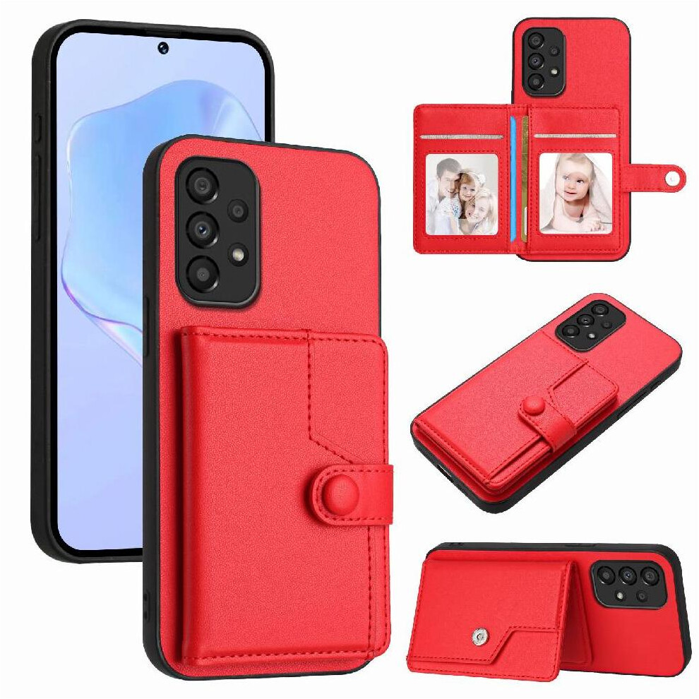 (Red) Samsung Galaxy A33 Case: Kickstand, Durable Red 764549358632