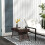 Outsunny Outsunny Foldable Outdoor Coffee Table, Steel Frame Rattan Side Table, Brown 1