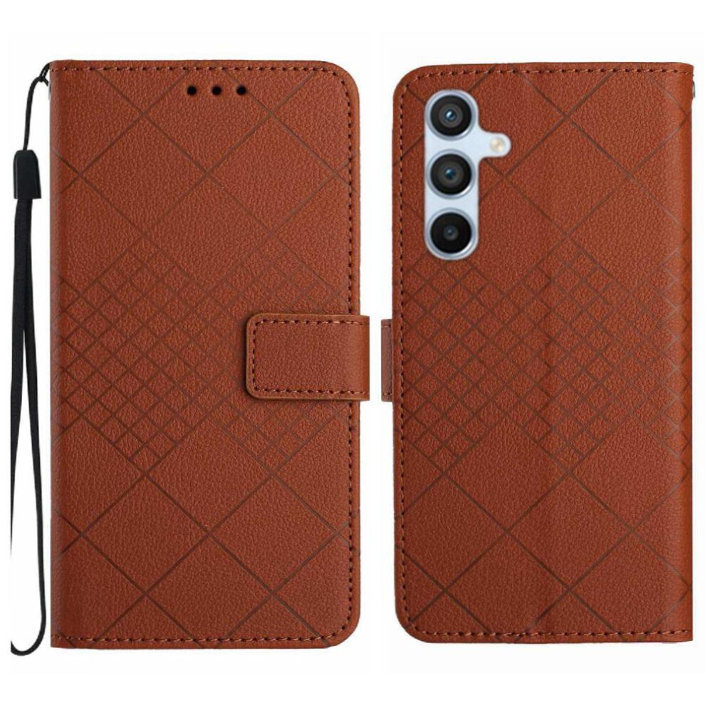 (Brown) Samsung Galaxy A26 5G Leather Flip Wallet Case Brown 764549359806